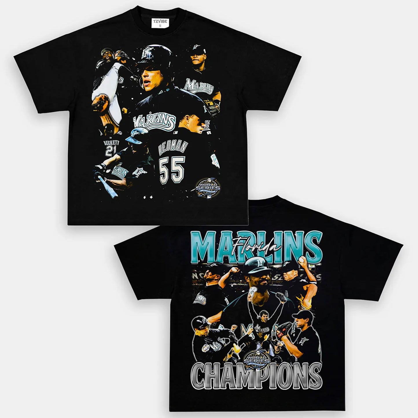 2003 WORLD SERIES CHAMPS MARLINS TEE - DS