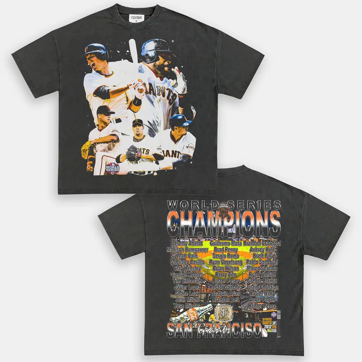 2012 WORLD SERIES CHAMPS - GIANTS TEE - DS
