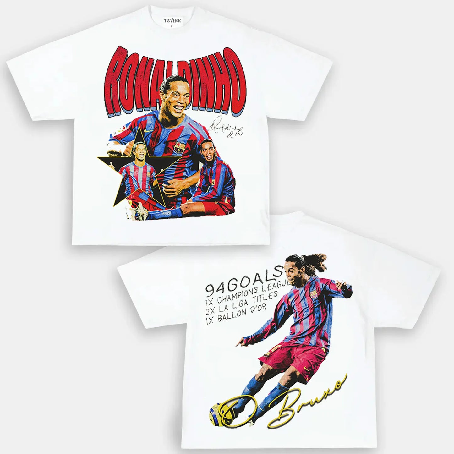 RONALDINHO BARCA TEE - DS