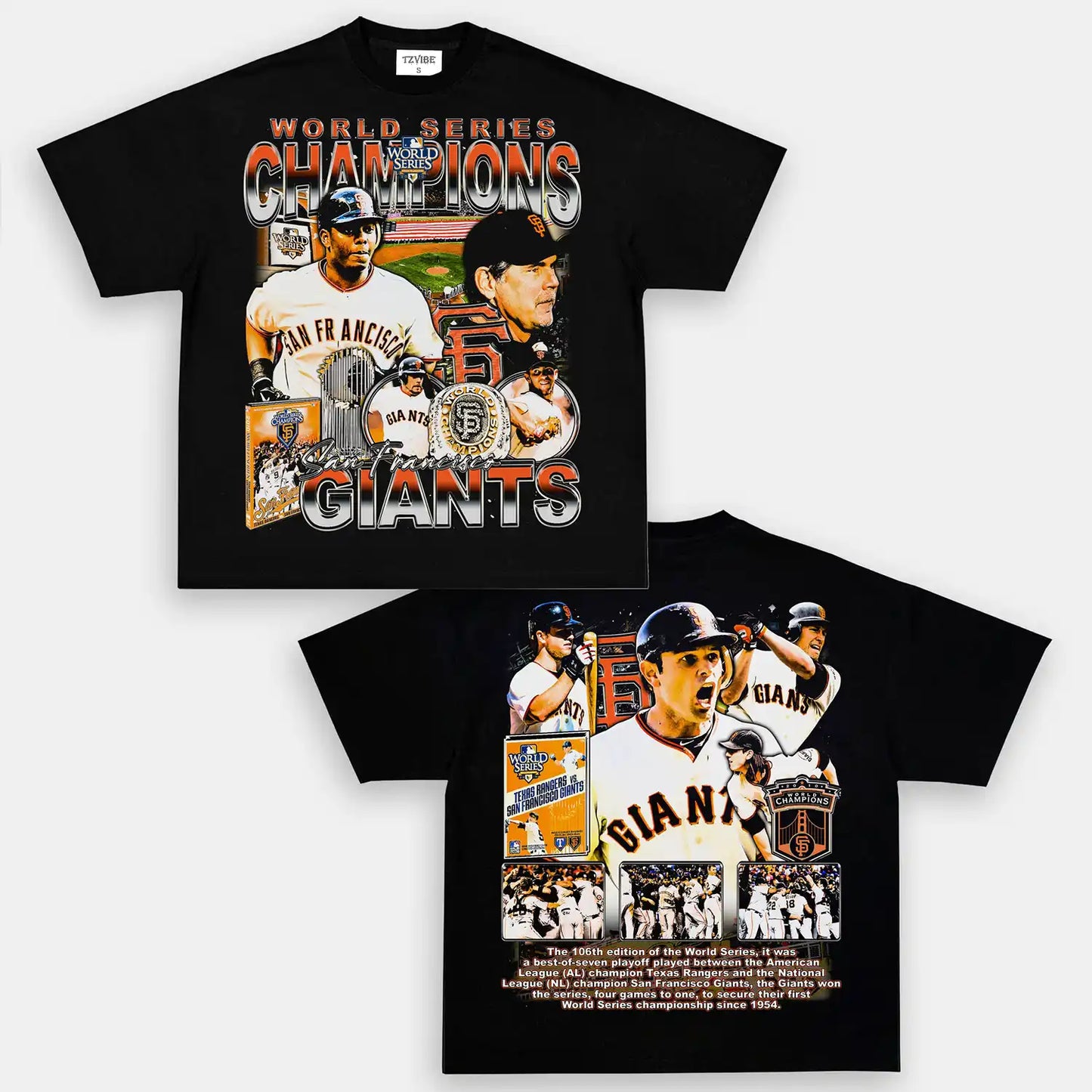 2010 WORLD SERIES CHAMPS - GIANTS TEE - DS