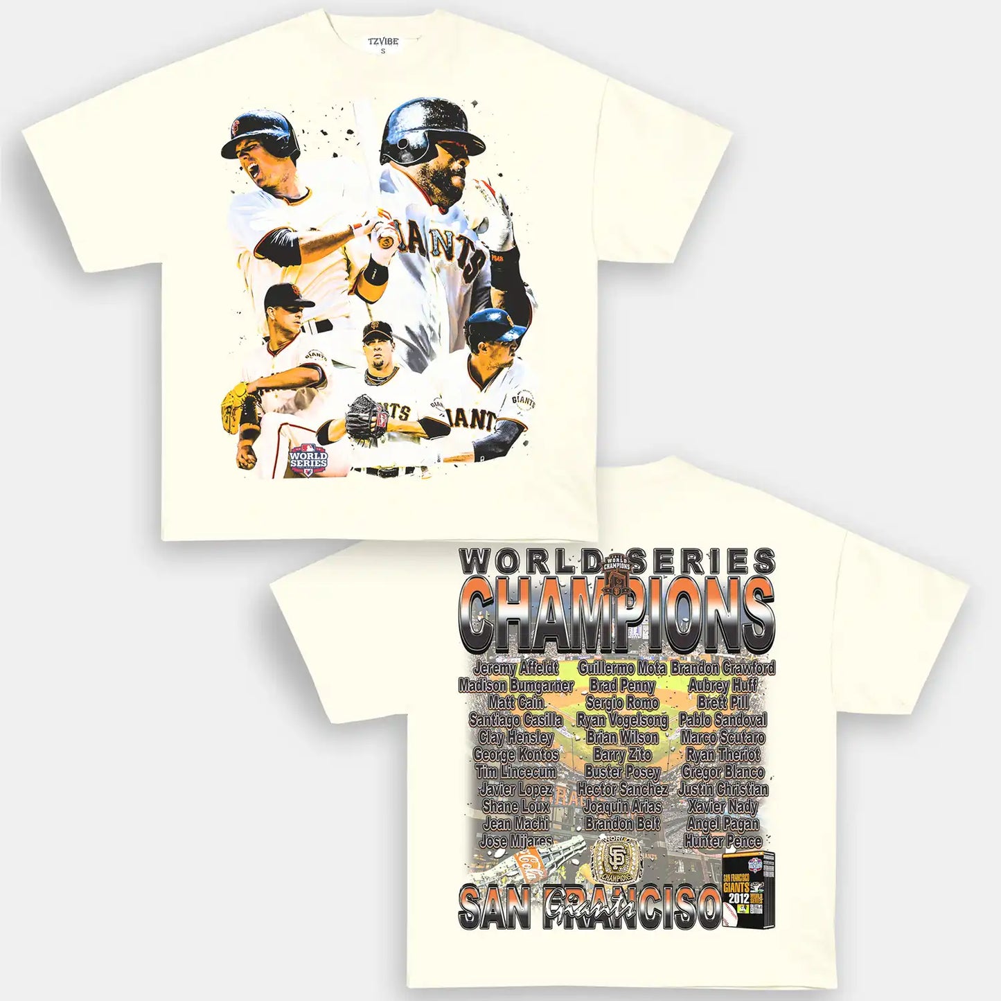 2012 WORLD SERIES CHAMPS - GIANTS TEE - DS