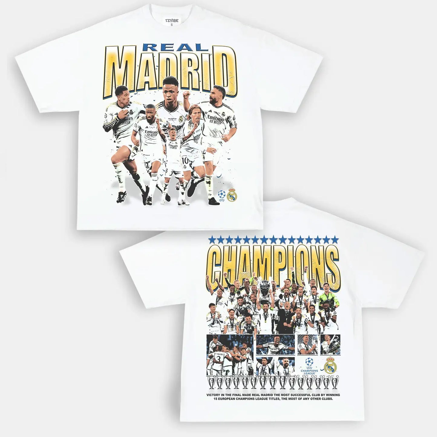 2024 UCL CHAMPS - REAL MADRID TEE - DS