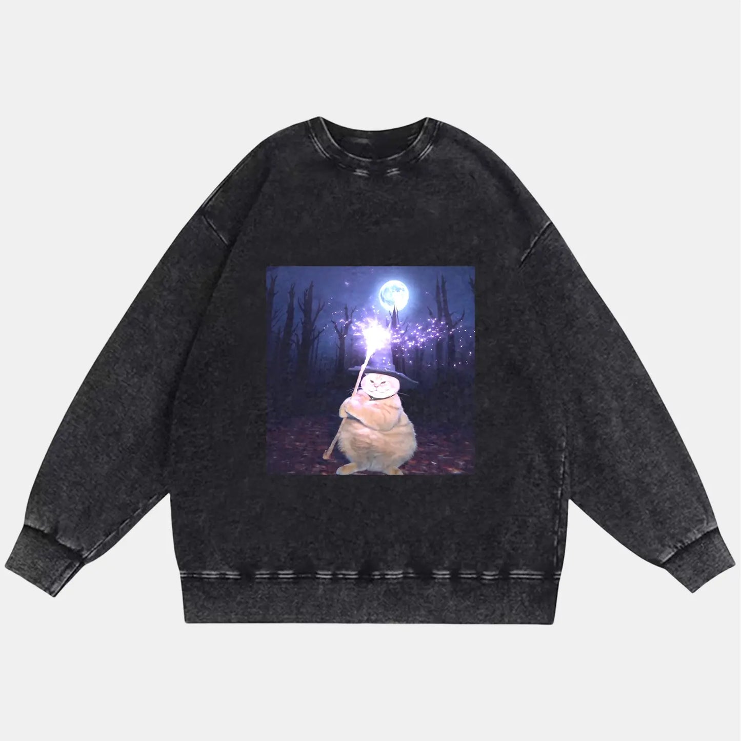 CHUNKY WIZARD CAT VINTAGE CLOTHES