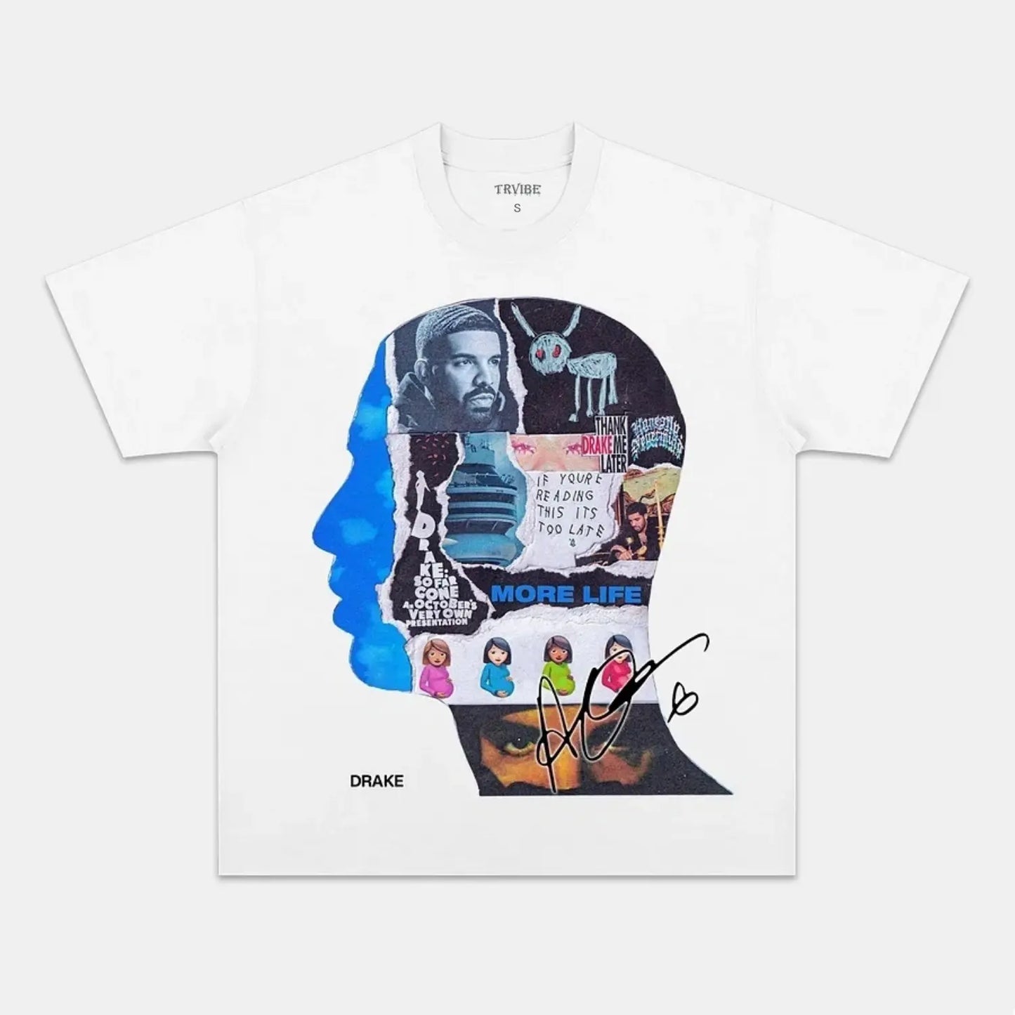 DRAKE & HEAD COLLAGE TEE