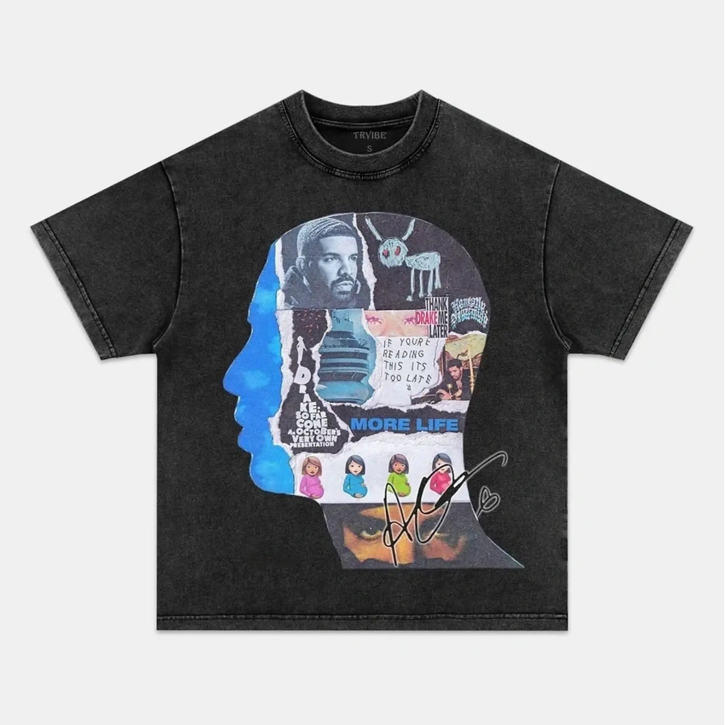 DRAKE & HEAD COLLAGE TEE