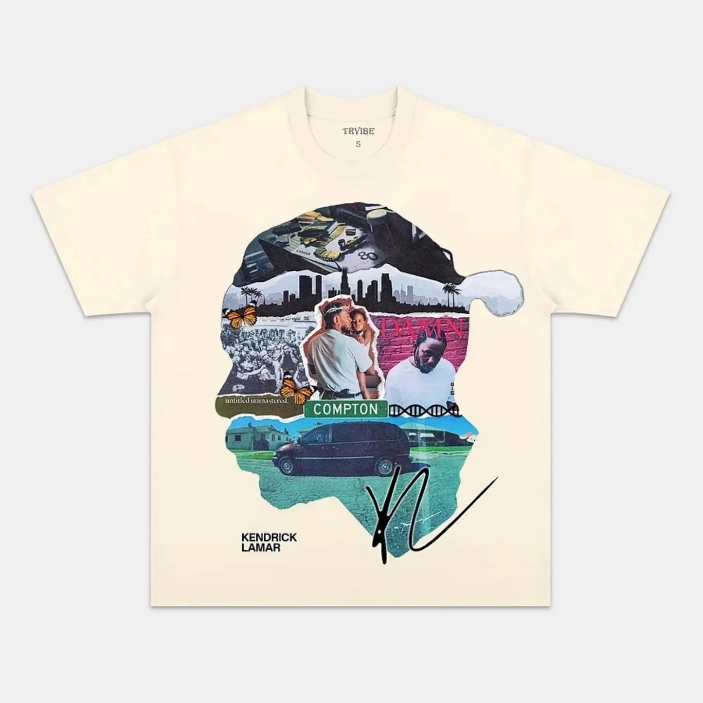 KENDRICK LAMAR & HEAD COLLAGE TEE