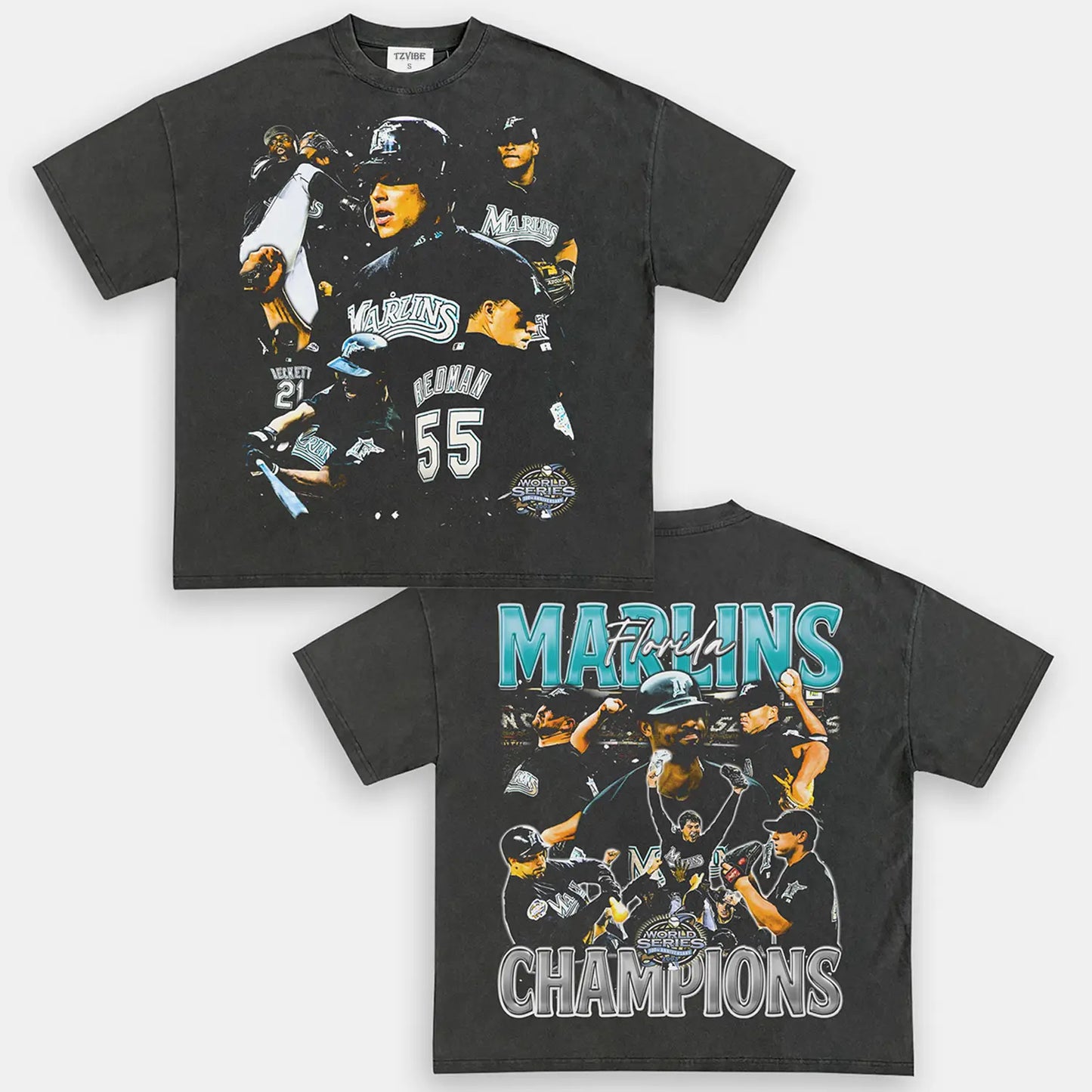 2003 WORLD SERIES CHAMPS MARLINS TEE - DS