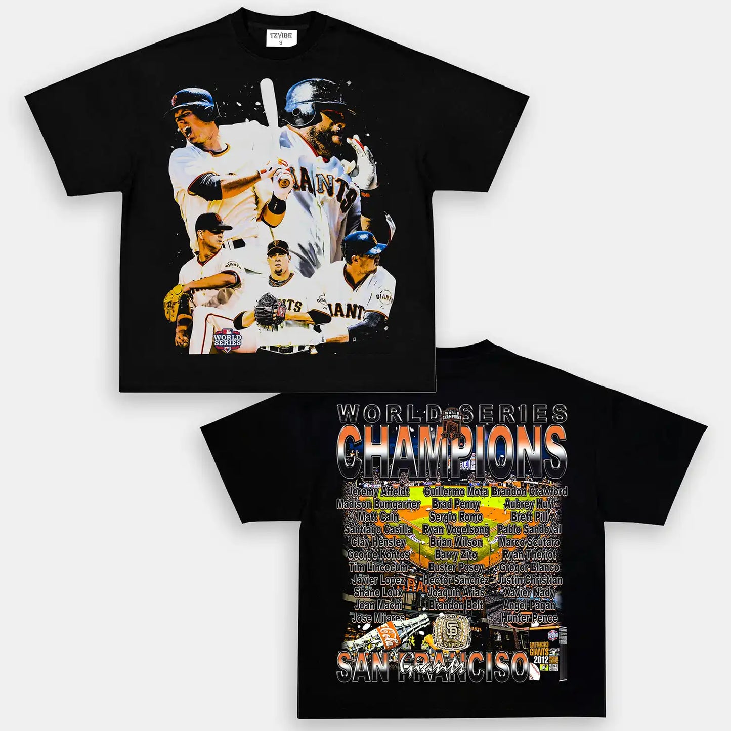 2012 WORLD SERIES CHAMPS - GIANTS TEE - DS