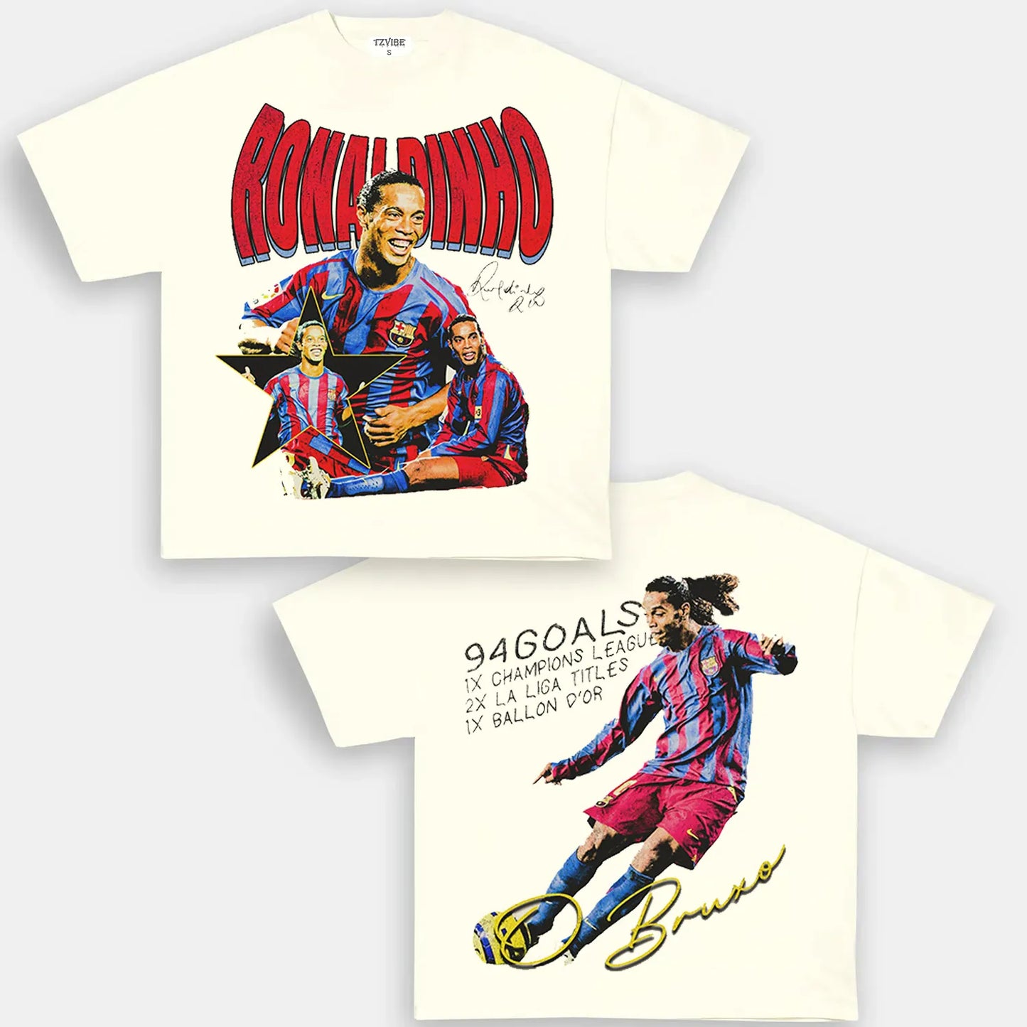 RONALDINHO BARCA TEE - DS