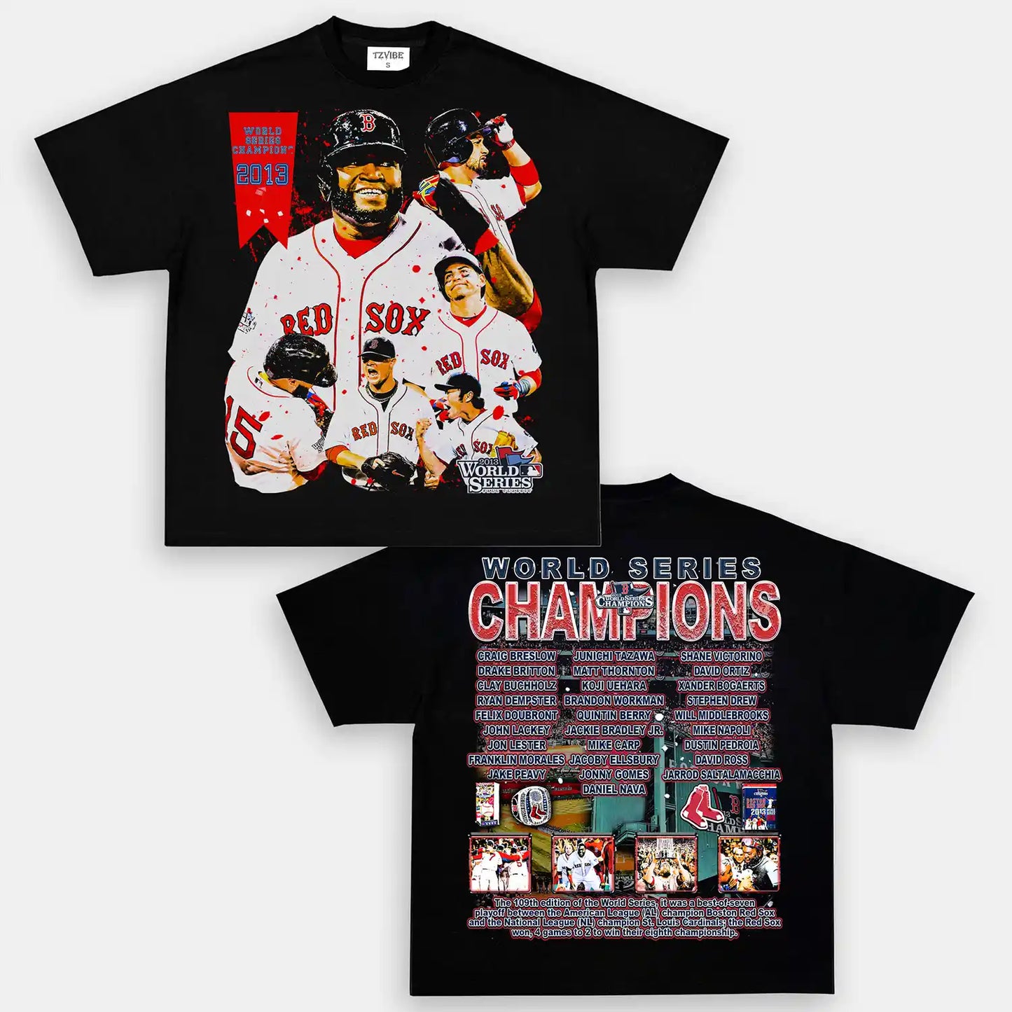 2013 WORLD SERIES CHAMPS - RED SOX TEE - DS