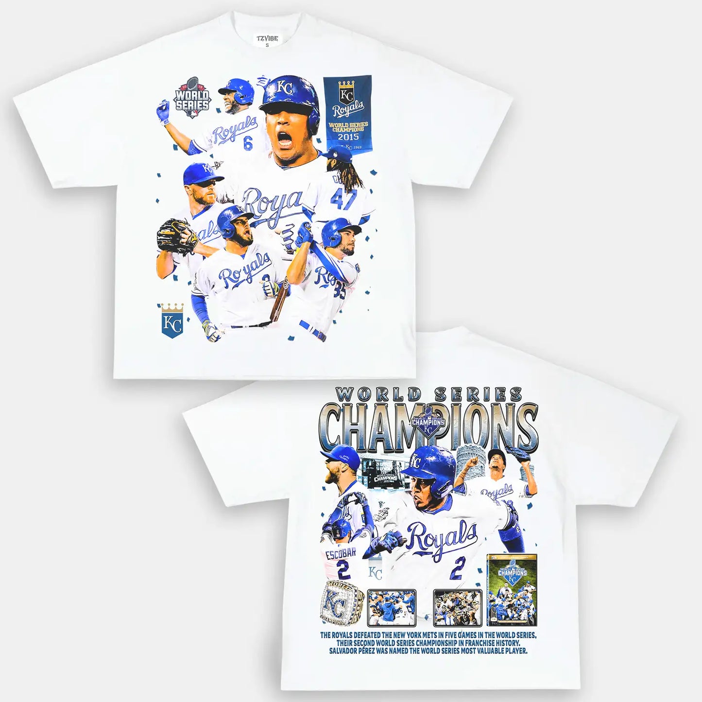 2015 WORLD SERIES CHAMPS - ROYALS TEE - DS