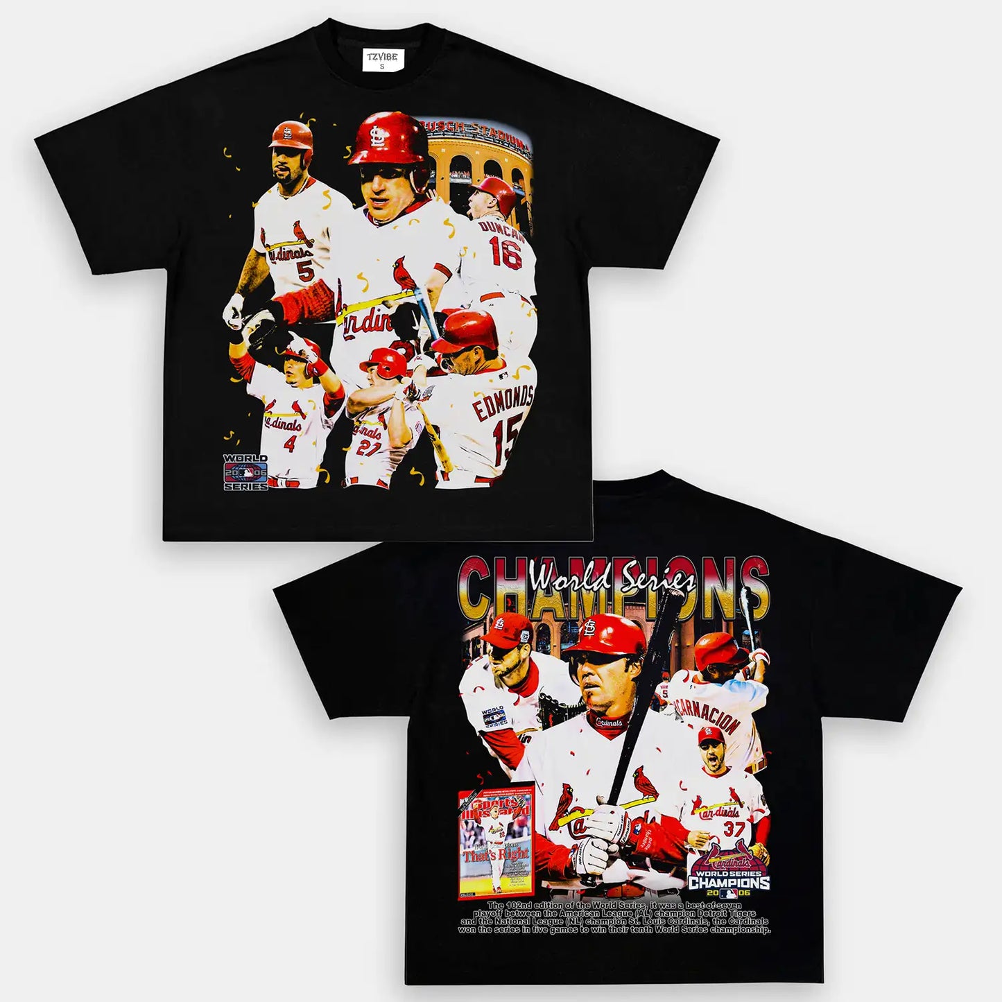 2006 WORLD SERIES CHAMPS   CARDINALS TEE - DS