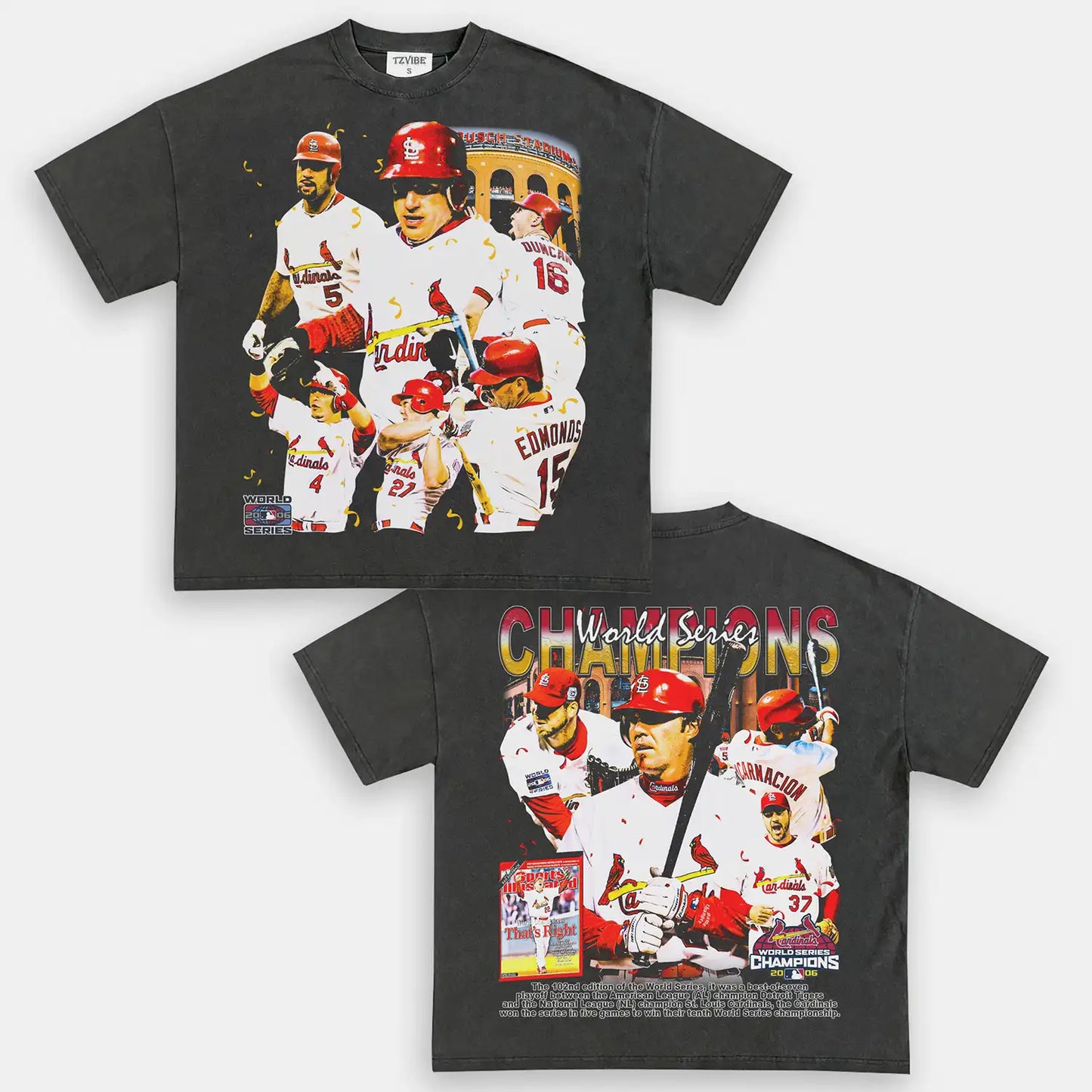 2006 WORLD SERIES CHAMPS   CARDINALS TEE - DS
