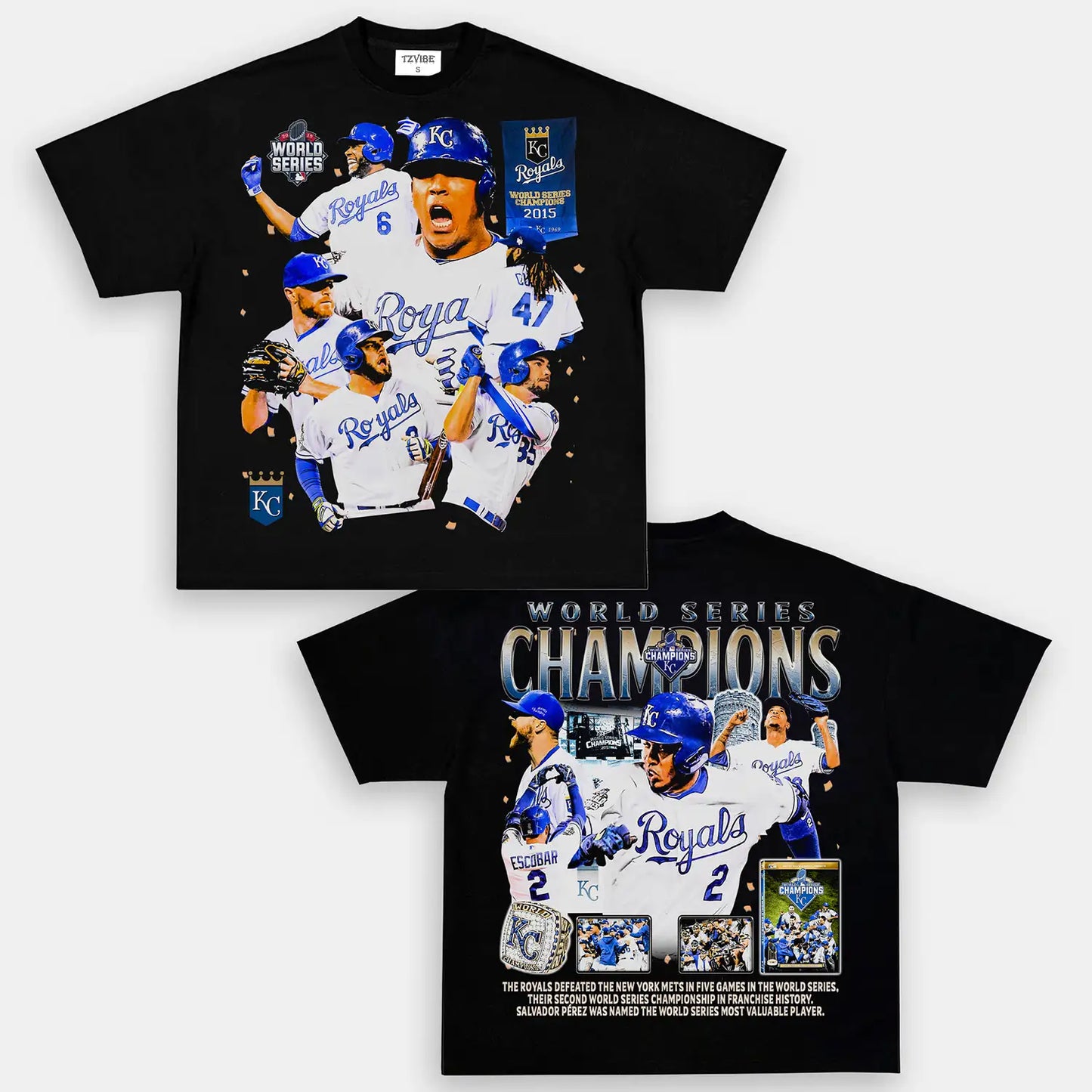 2015 WORLD SERIES CHAMPS - ROYALS TEE - DS