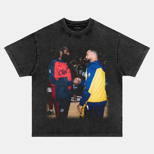 VINTAGE TEE  Stephen Curry AND James Harden