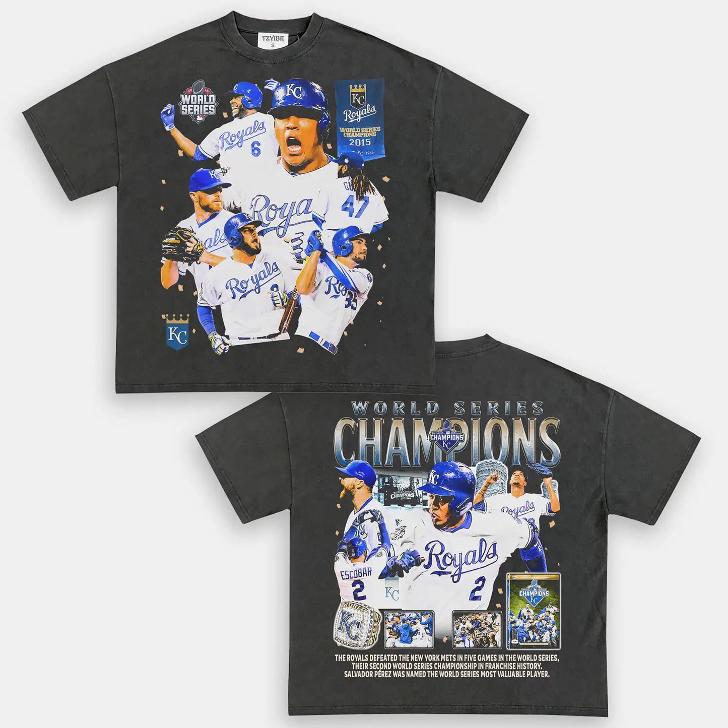 2015 WORLD SERIES CHAMPS - ROYALS TEE - DS