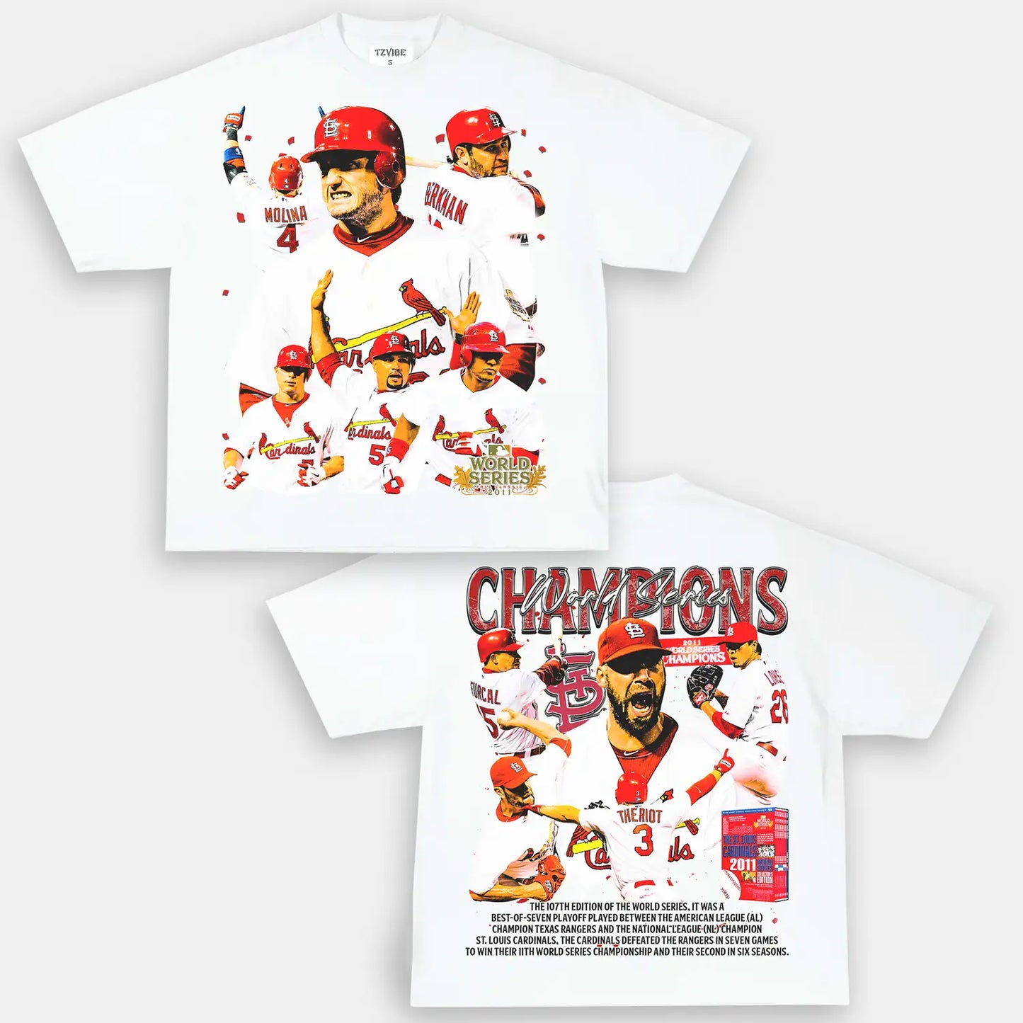 2011 WORLD SERIES CHAMPS  CARDINALS TEE - DS