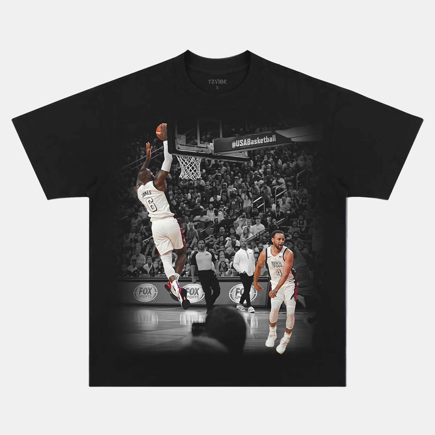 VINTAGE V2 TEE  LEBRON JAMES AND STEPHEN CURRY