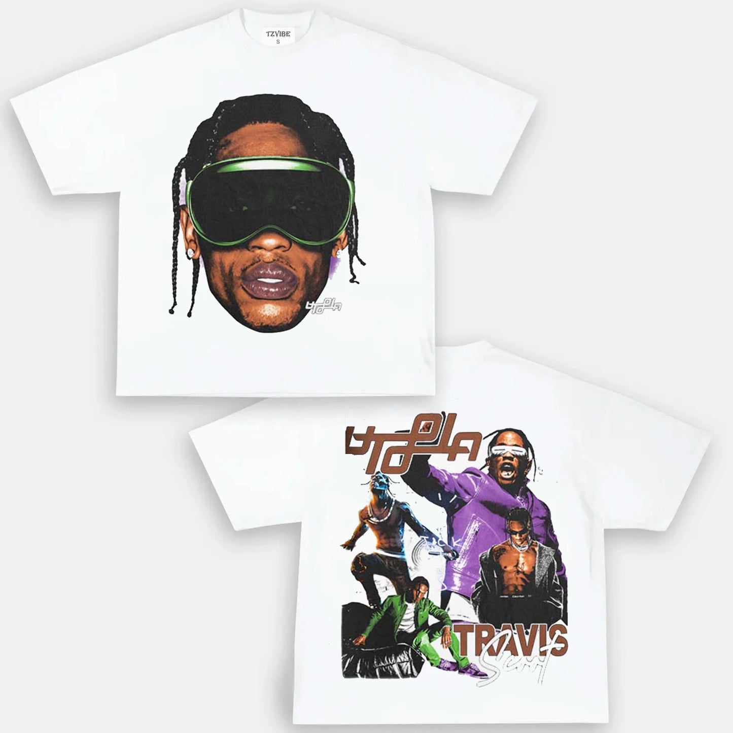 VINTAGE BIG FACE TEE  TRAVIS SCOTT - DS