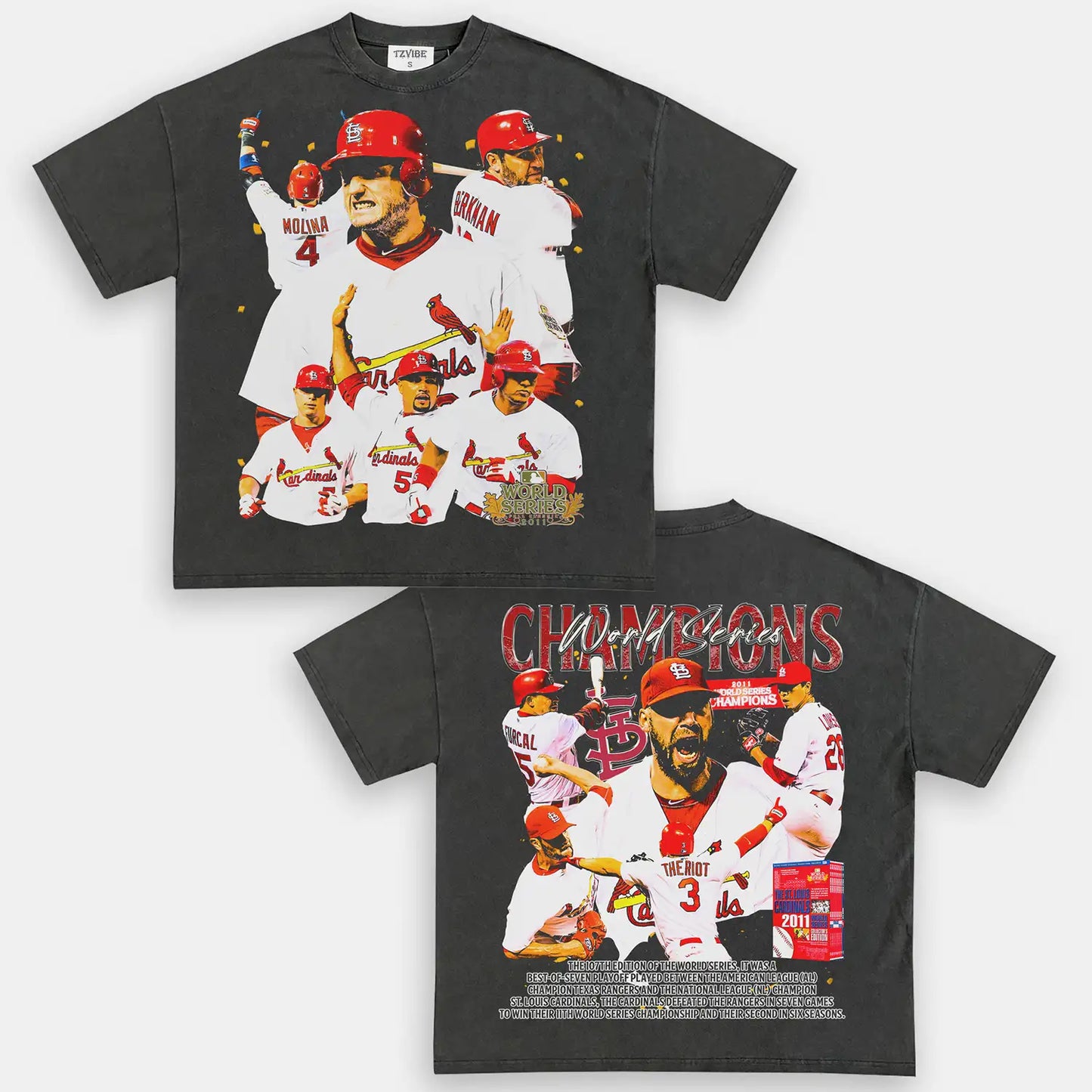 2011 WORLD SERIES CHAMPS  CARDINALS TEE - DS