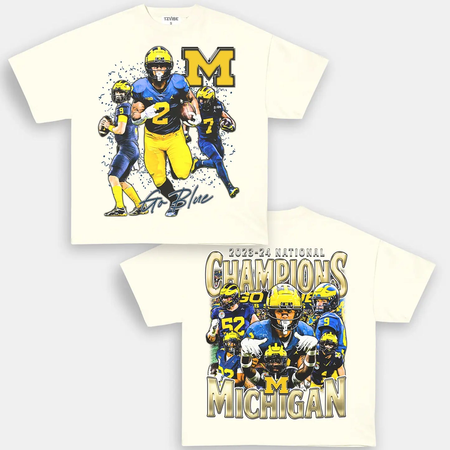 2023-24 NATIONAL CHAMPS - MICHIGAN TEE