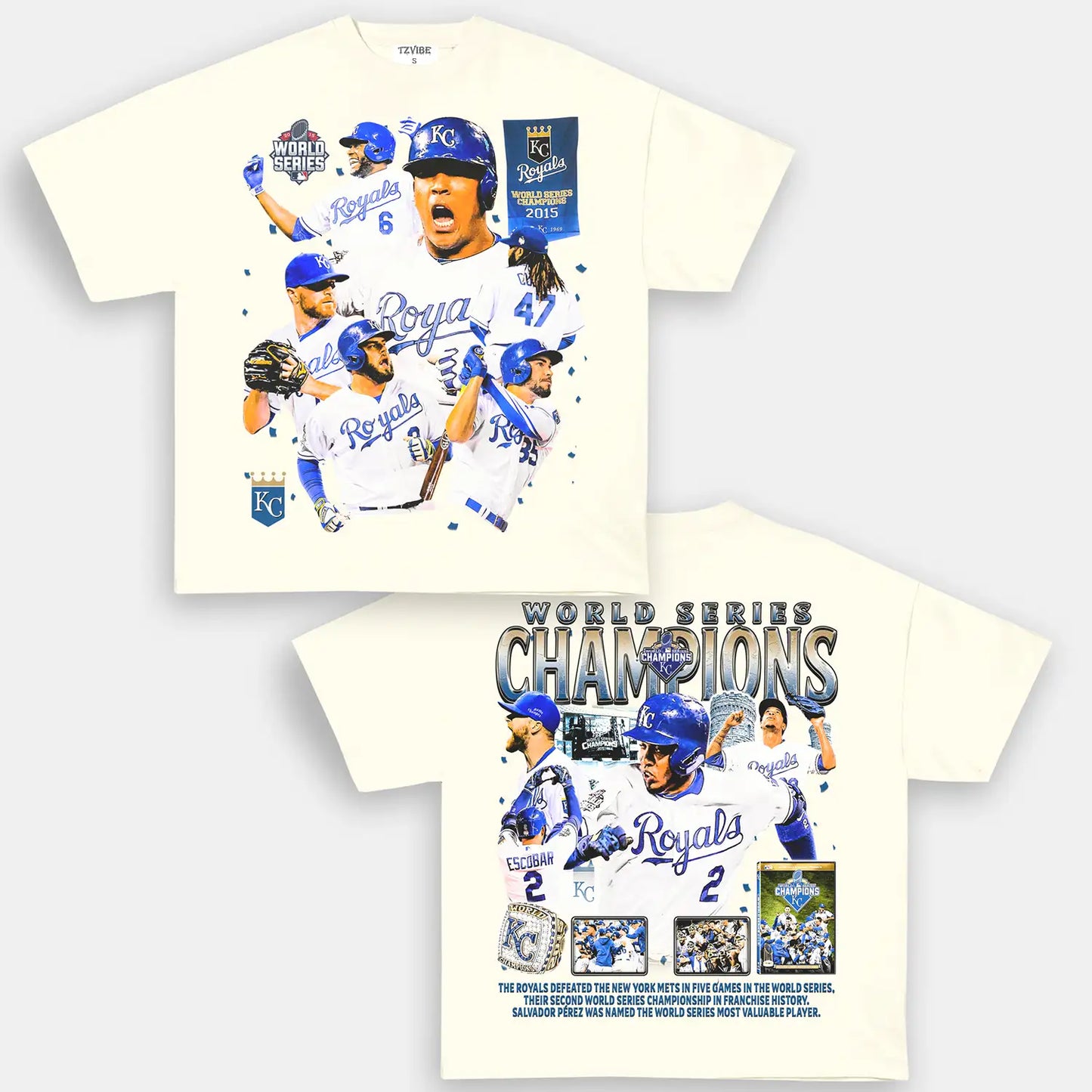 2015 WORLD SERIES CHAMPS - ROYALS TEE - DS