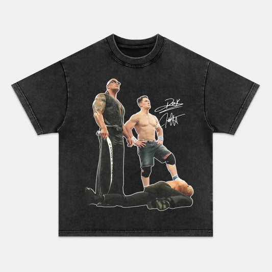 DWAYNE JOHNSON & JOHN CENA & TRAVIS SCOTT TEE