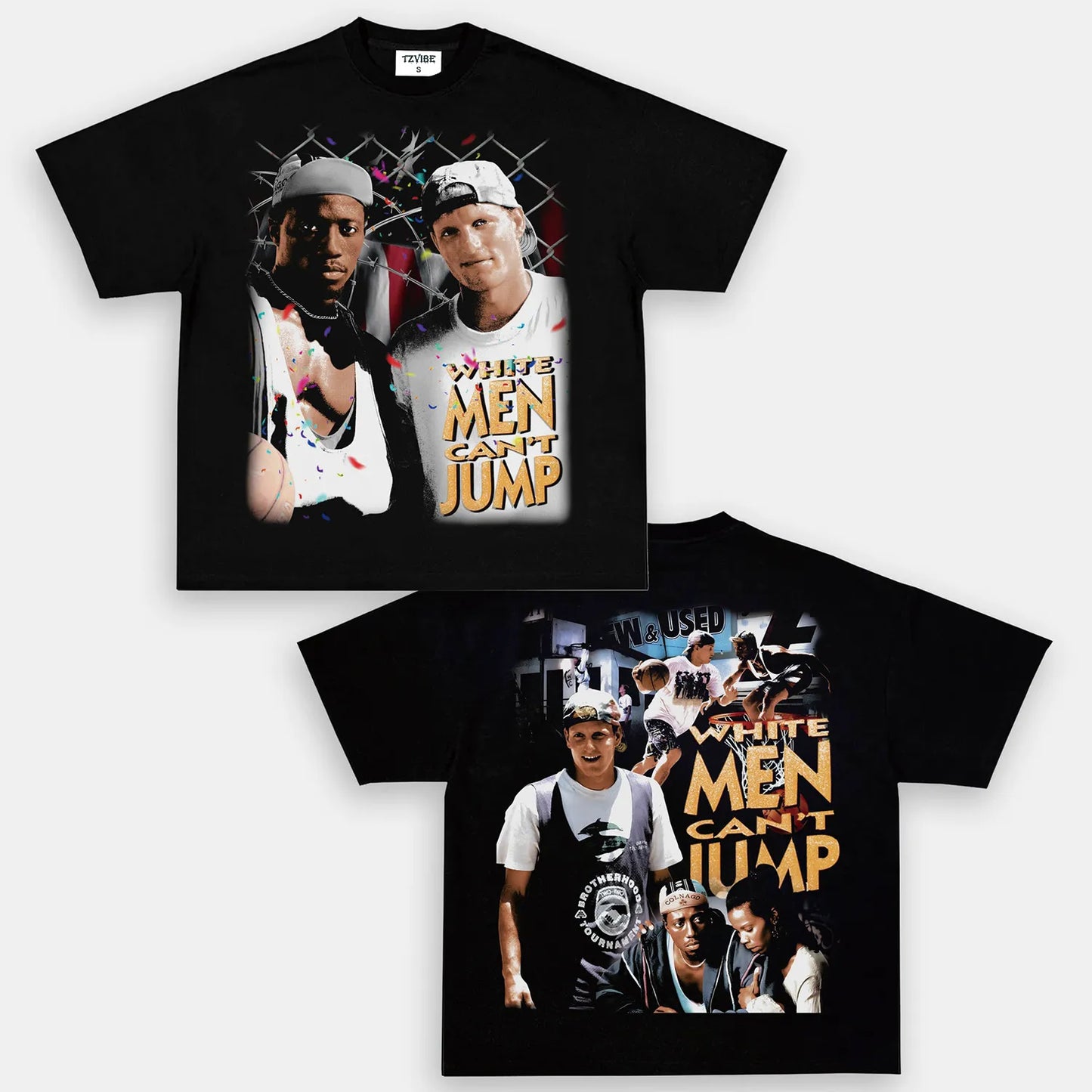 WHITE MEN CANT JUMP TEE - DS