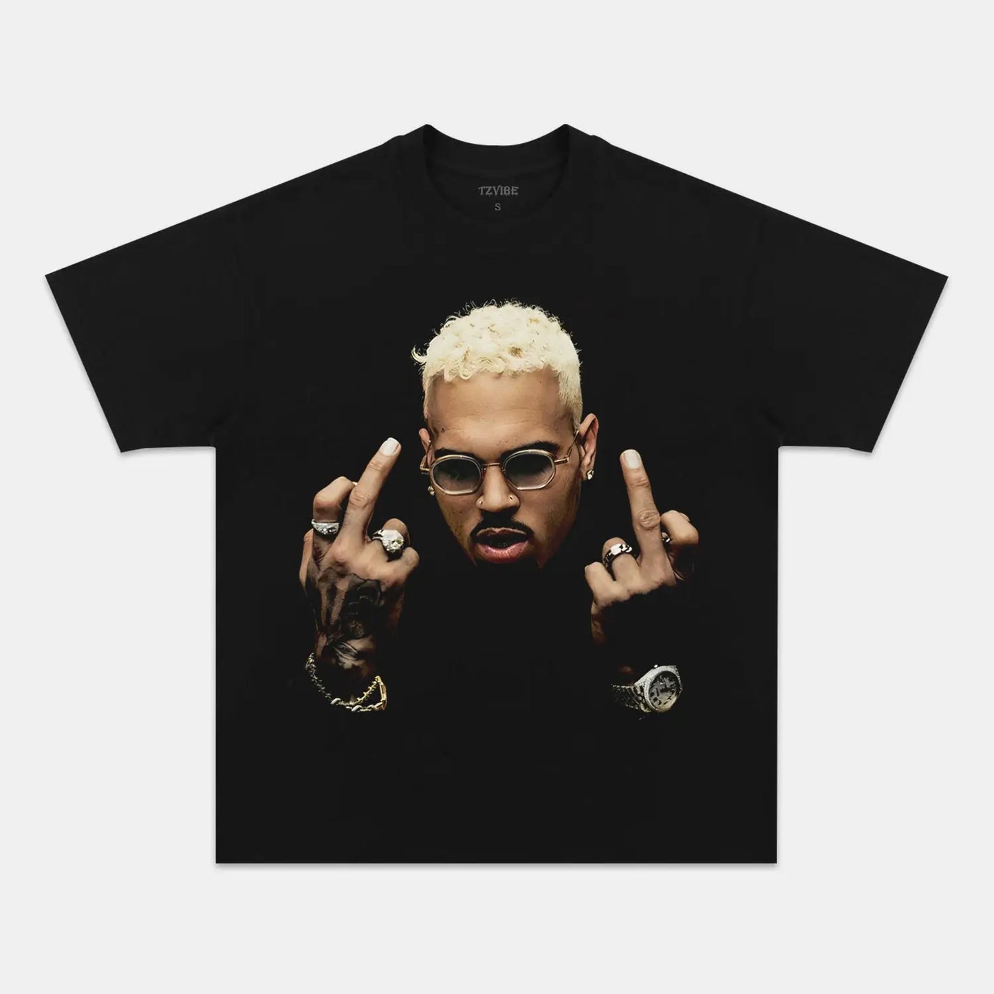 BIG FACE CHRIS BROWN BIG FACE V4 TEE